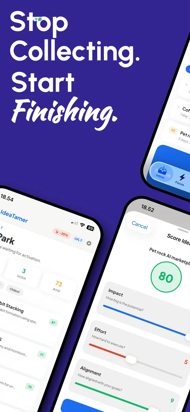 Stop Collecting. Start Finishing.